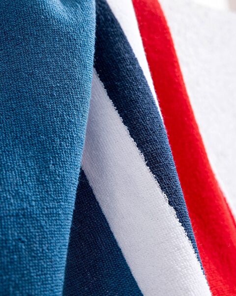 Denney 100% Cotton Beach Towel - Navy Blue/Red - 70x150 cm - 1