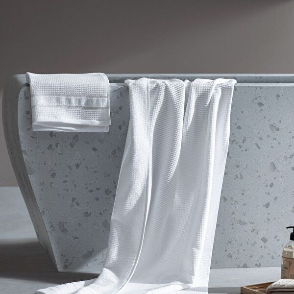 Renier 100% Cotton Towel Set - White - Luxury Collection - 0