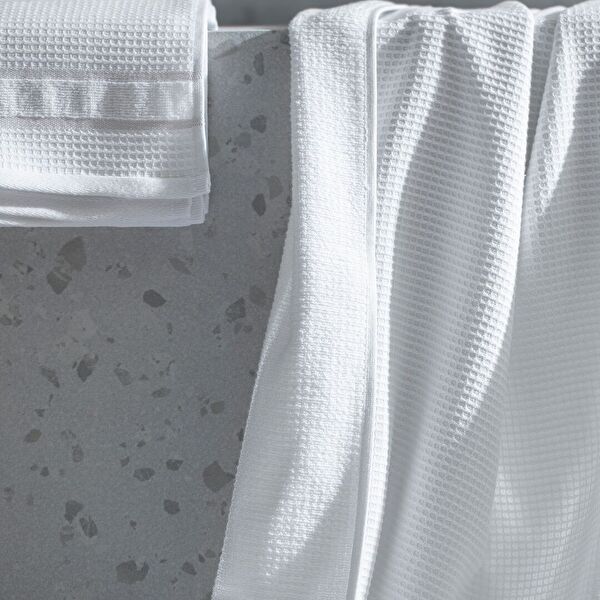 Renier 100% Cotton Towel Set - White - Luxury Collection - 4