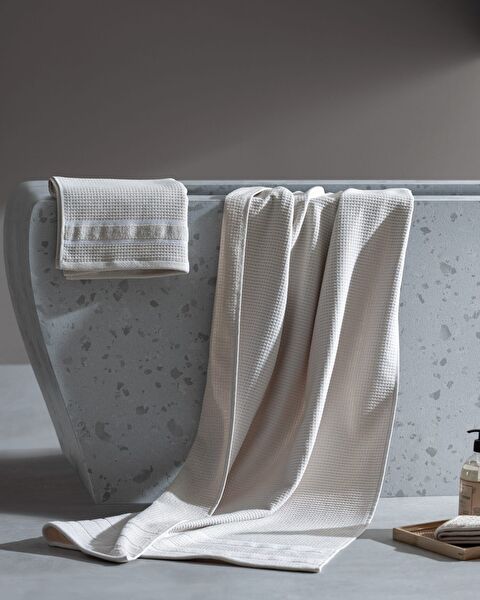 Renier 100% Cotton Towel Set - Beige - Luxury Collection - 0