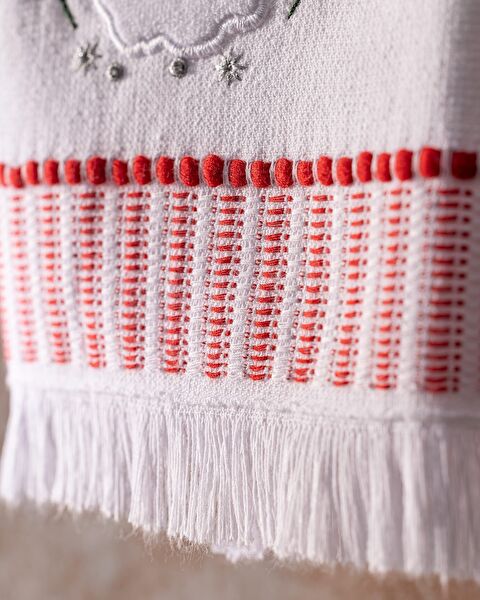 New Year's Klaus Kitchen Towel Set - White - 3