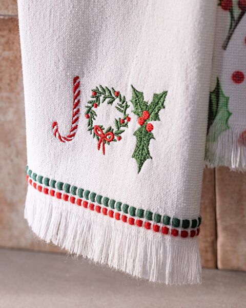 New Year's Joyle Kitchen Towel Set - White - 1