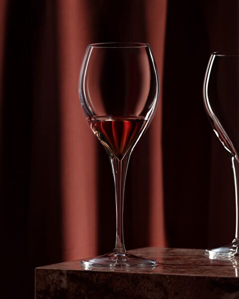 Volante 4-lü Kırmızı Şarap Kadehi Seti - 0