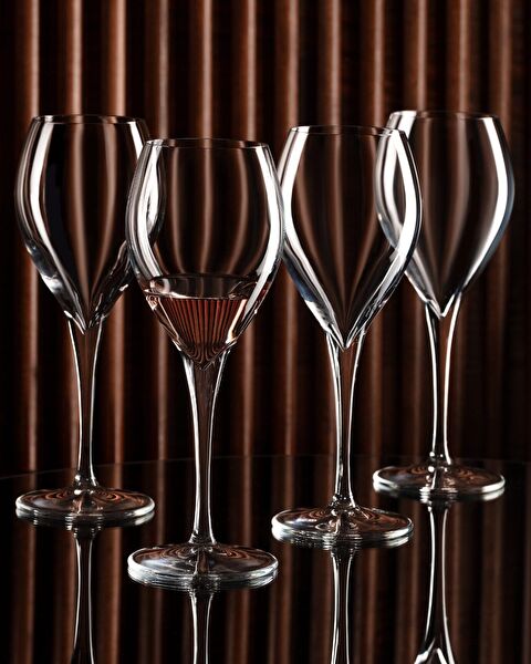 Volante 4-lü Kırmızı Şarap Kadehi Seti - 4