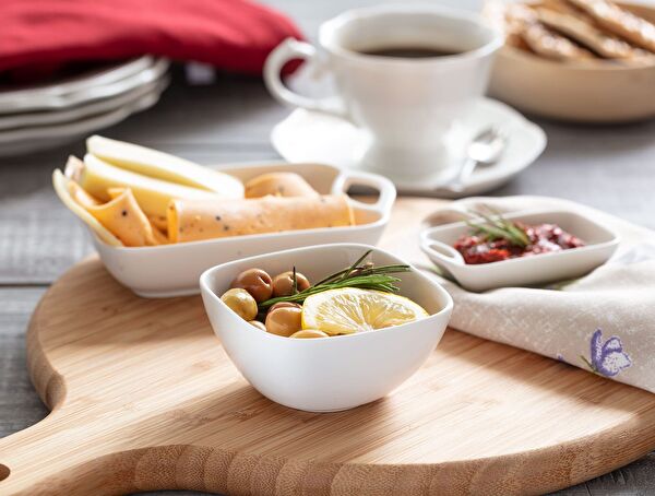 وعاء زجاجي مربع صغير - 0