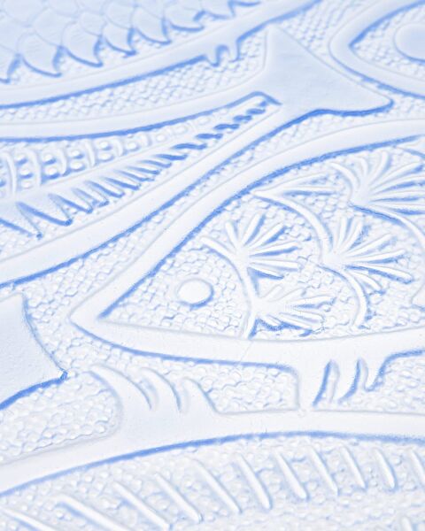Delmare Large Decorative Bowl - Blue/White - 7