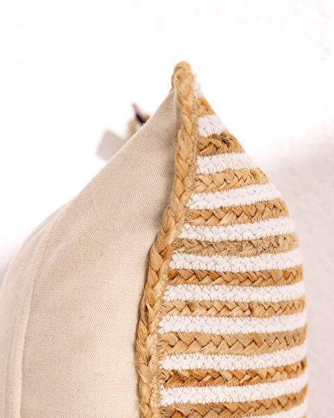 Housse de Coussin en Coton Seine - Naturel - 50x50 cm - 3