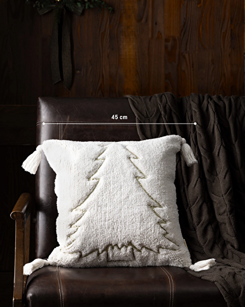 Housse de Coussin Eguisheim 100% Coton - Écru/Or - 45x45 cm - 4