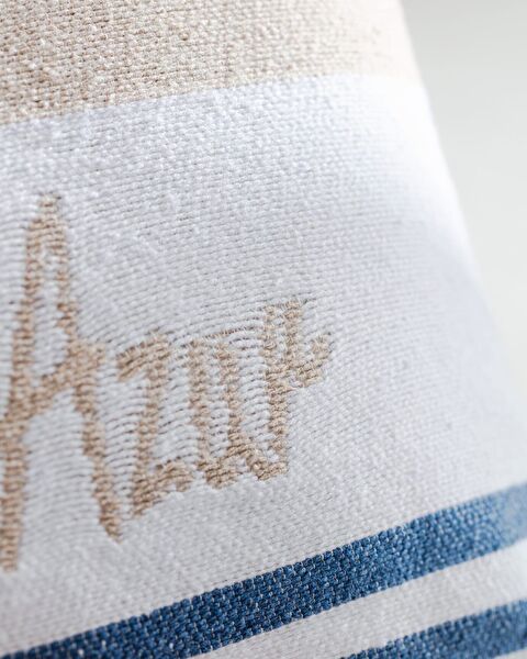 Ardoix Throw Pillow Cover - Beige/Navy Blue - 33x50 cm - 2