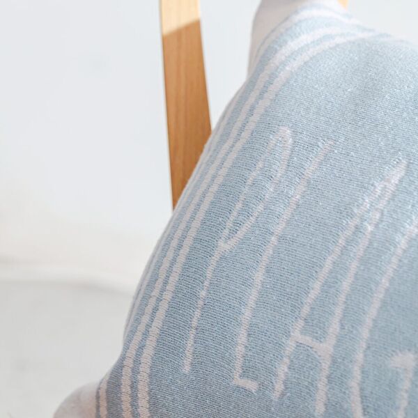 Housse de Coussin Plage - Bleu Clair - Beige - 33x50 cm - 1