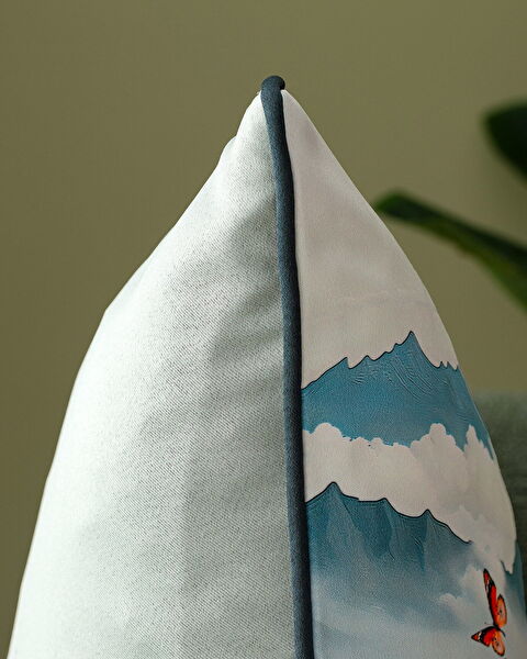 Papillon Throw Pillow Cover - Green - 43x43 cm - 3