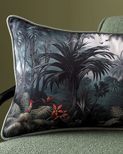 Jungle Throw Pillow Cover - Green - 30x50 cm - 1