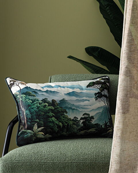 Paradis Throw Pillow Cover - Green - 30x50 cm - 0
