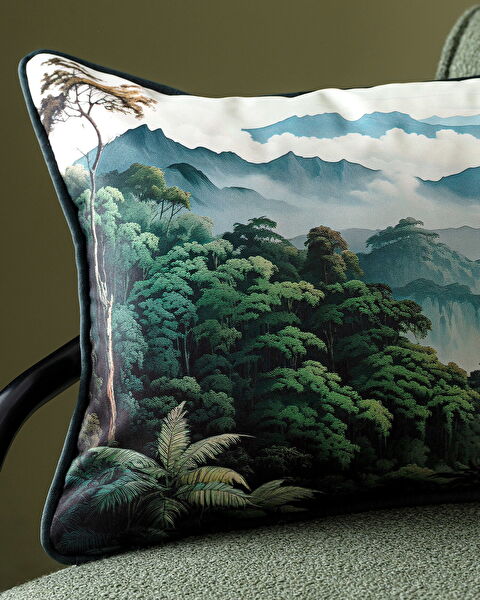 Paradis Throw Pillow Cover - Green - 30x50 cm - 1