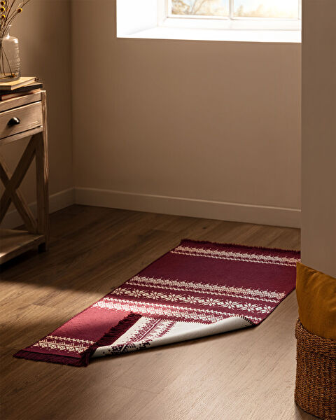 Delron Fringed Woven Rug - 1