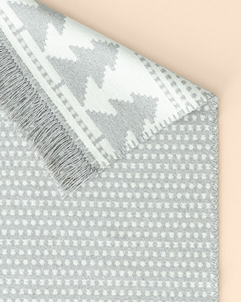 Brantes geweven vloerkleed met franjes - 2