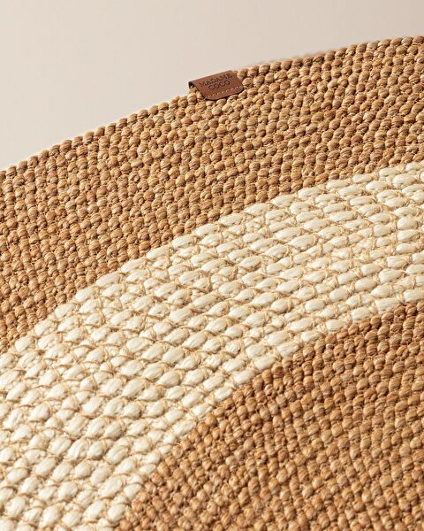 Alsace Round Rug - Natural/Cream - 120 cm - 6