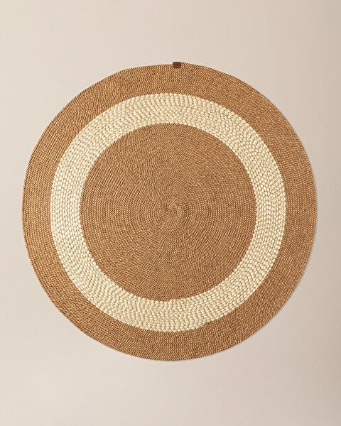 Alsace Round Rug - Natural/Cream - 120 cm - 5