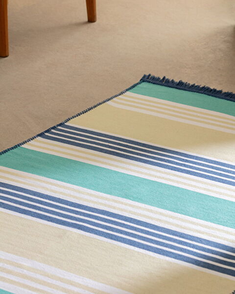 Chagnon Fringed Woven Rug - 1