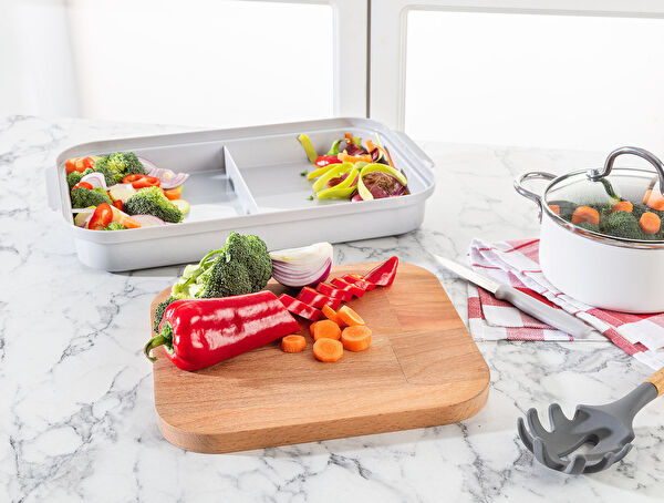 Eolya Houten Snijplank met Kom - 0