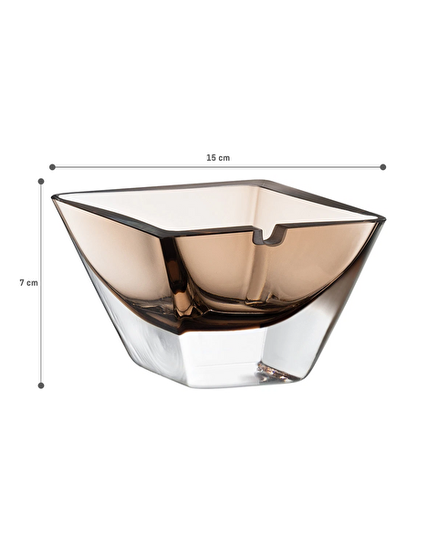 منفضة سجائر زجاجية مصنوعة يدويًا من لومان - 3