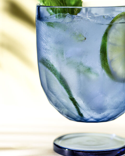 Domme 2-Piece Plastic Cup - Dark Blue - 385 ml - 1