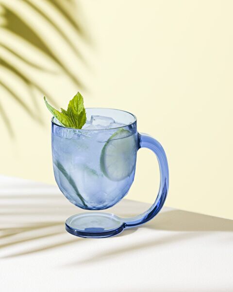 Domme 2-Piece Plastic Cup - Dark Blue - 385 ml - 0