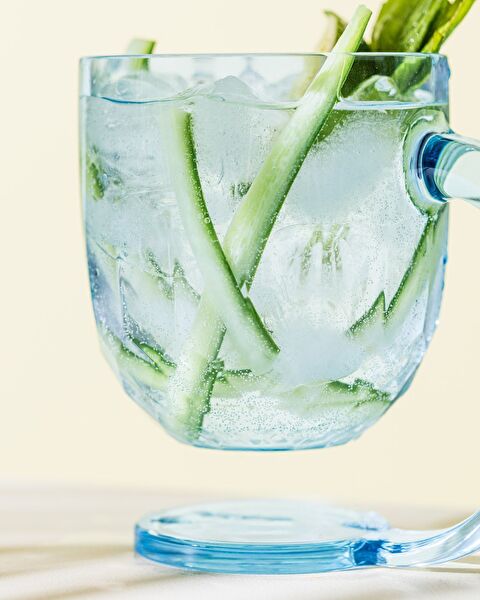 Domme 2-Piece Plastic Cup - Turquoise - 385 ml - 1