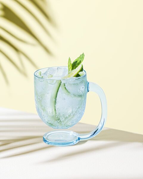 Domme 2-Piece Plastic Cup - Turquoise - 385 ml - 0