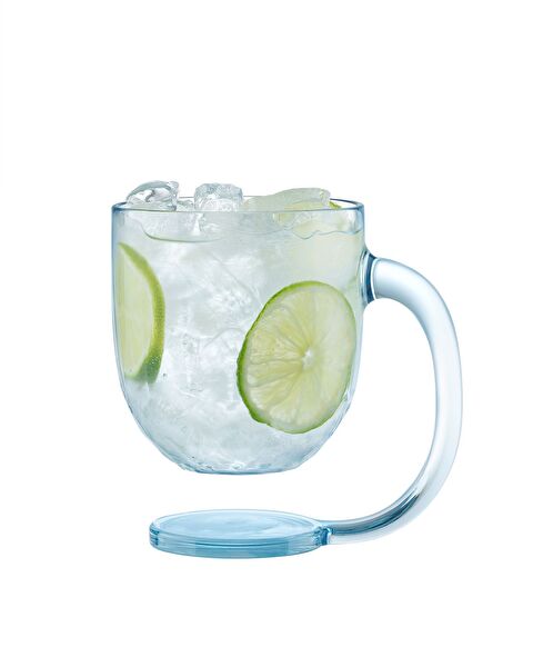 Domme 2-Piece Plastic Cup - Turquoise - 385 ml - 4