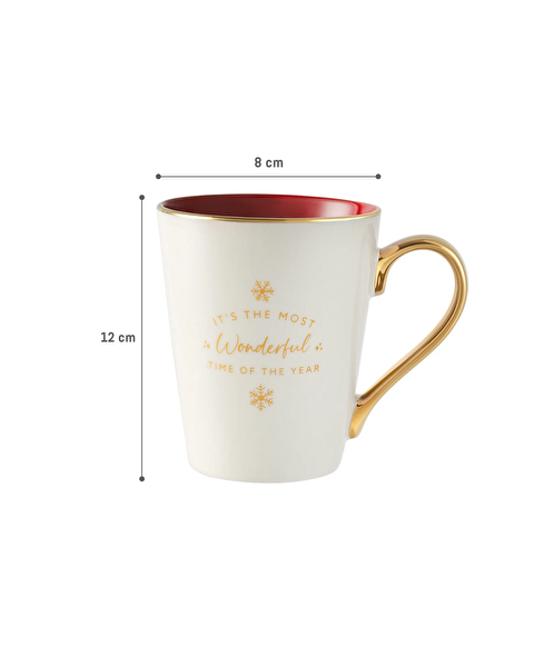 Espoir Dory Mug - White/Red - 330 ml - 5