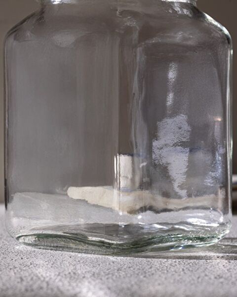 Rêve Bleu Fleur Kare Cam Kavanoz 1600ml - 4