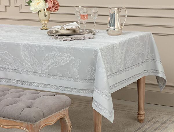 Iva Masa Örtüsü - Gri - 160x230 cm - 0