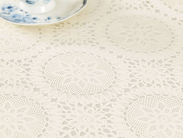 Anita PVC Tafelkleed - Ecru - 100x140 cm - 1