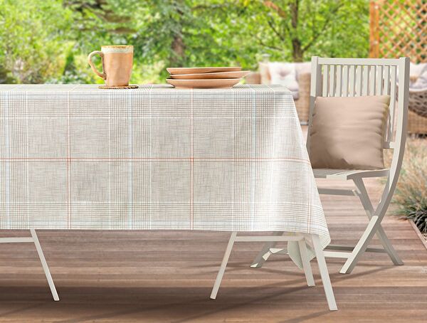 Boise Pvc Masa Örtüsü - Bej - 100x140 cm - 0