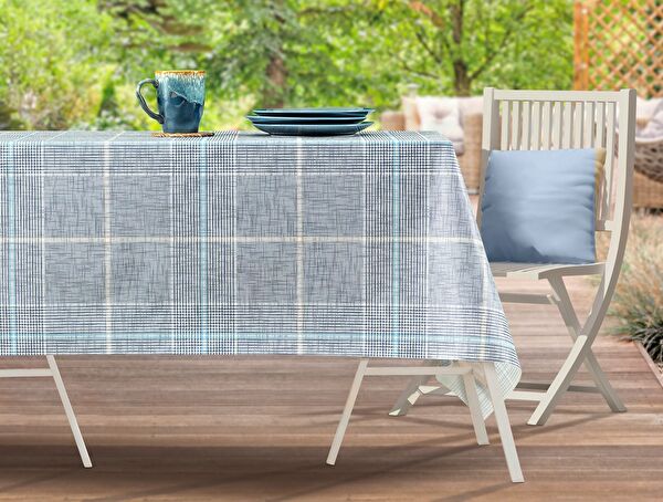 Boise Pvc Masa Örtüsü - Lacivert - 100x140 cm - 0