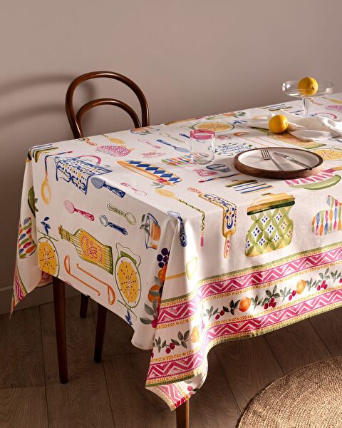 Cute Polycotton Tablecloth - 0