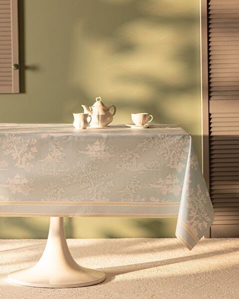 Bukuria Pvc Masa Örtüsü - Açık Mavi - 140x140 cm - 0