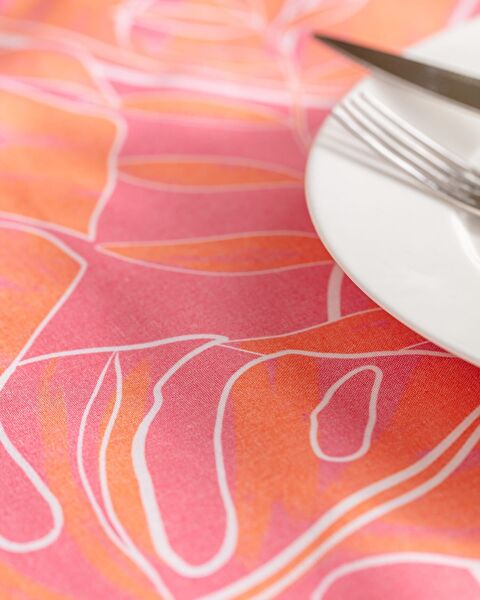 Grenoble Masa Örtüsü - 160x250 cm - Pembe - 2