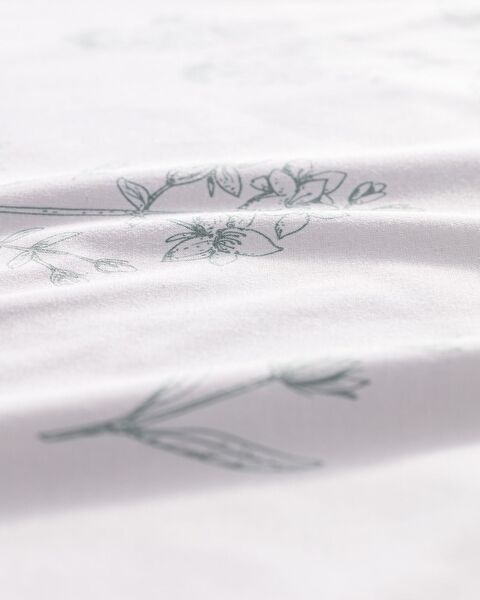 Sarthe Tafelkleed - Wit/Kaki - 160x200 cm - 4