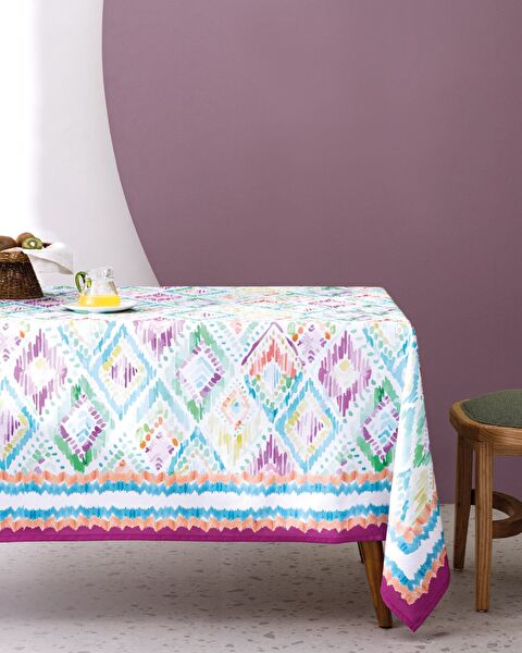 Nivelle Tafelkleed - 150x200 cm - Paars/Blauw - 0