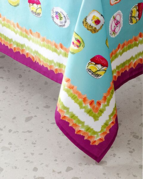 Paulina Masa Örtüsü - 150x150 cm - Renkli - 3