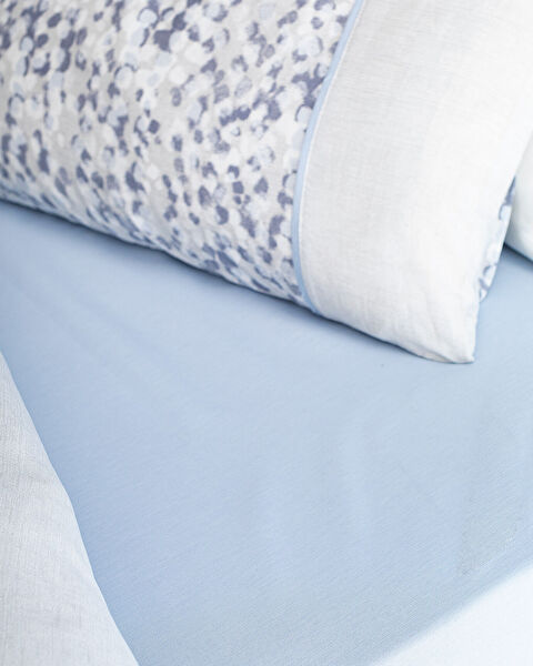 Margaux Çift Kişilik Madame Coco Crep Baskılı Nevresim Takımı - Mavi - 3