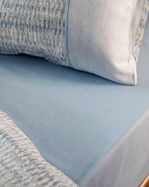 Pansy 100% Cotton Double Madame Coco Crep Printed Duvet Cover Set - Turquoise - 3