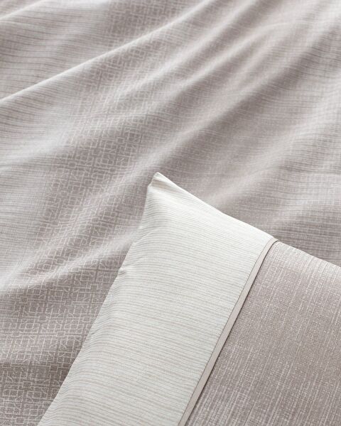 طقم غطاء لحاف مطبوع من Adelya Double Coco Crep - 6