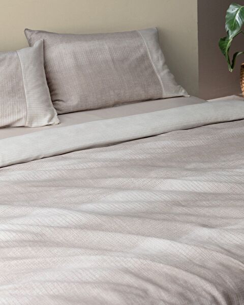 طقم غطاء لحاف مطبوع من Adelya Double Coco Crep - 1