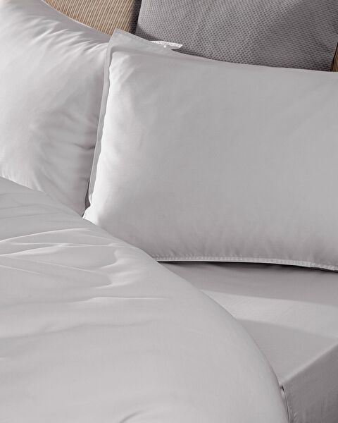 Loire Çift Kişilik Tencel Nevresim Takımı ( TENCEL:trade_mark: ) - Gri - 6