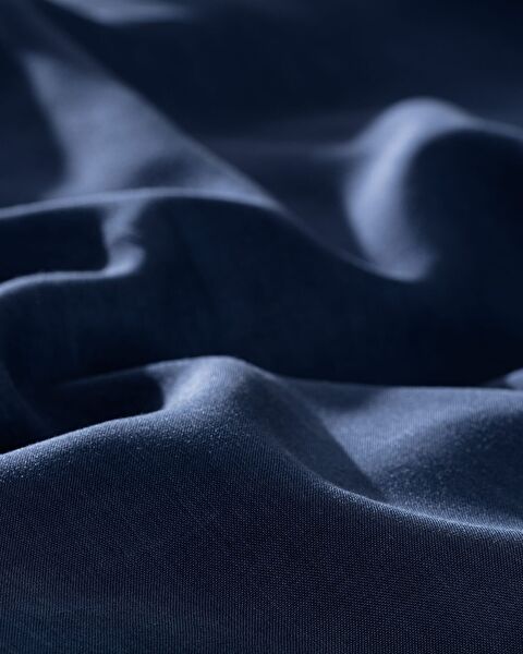 Loire Double Tencel Duvet Cover Set ( TENCEL:trade_mark: ) - Navy Blue - 6