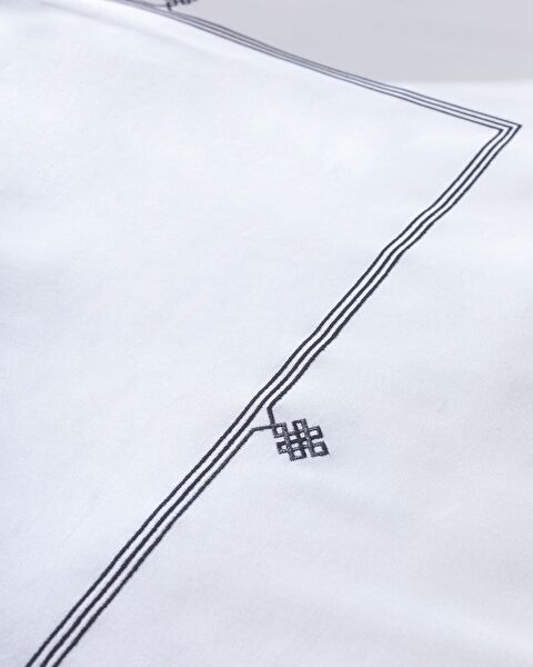 طقم غطاء لحاف مطرز مزدوج من ليلاس - ستان - 4