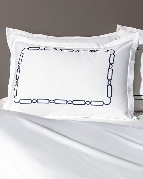 Lis Double Embroidered Duvet Cover Set - Satin - Yacht Collection - 1